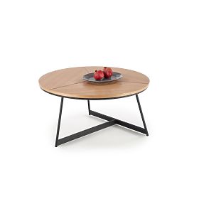 KARIDA coffee table natural oak/black (1p=1pc)