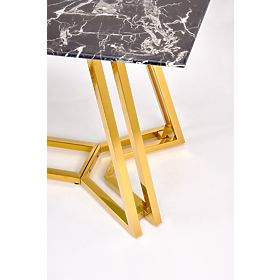 KONAMI table, top - black marble, legs - gold (2p=1pc), Halmar