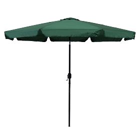 Large Garden Parasol 3m Tilt Crank Green, MultiGarden