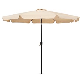 Large Garden Parasol 3m Tilted with Crank Beige, MultiGarden