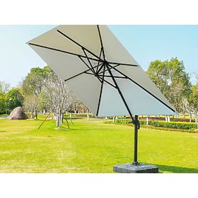 Large Square Folding Garden Parasol Plus Stand