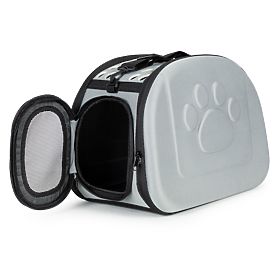 Large Transport Box for Cats and Dogs, Grey Travel Bag, PETSI