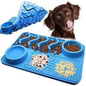 LICK MAT SLOW FEEDING BLUE