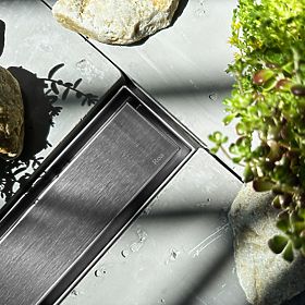 Linear Drain REA NEOX PRO Brushed Steel 50, Rea