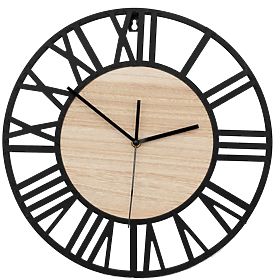 LOFT ROUND Wall Clock - 35 cm, Tutumi