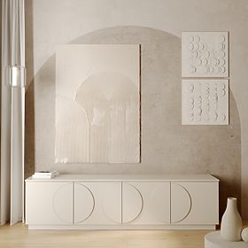 Looneta TV Cabinet in Cashmere, Arches