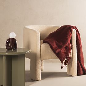 Lorraine Relaxation Chair, Beige, Boucle