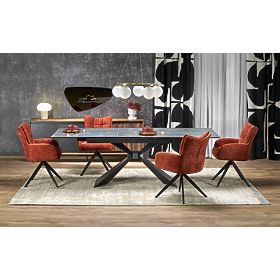 LUCIANO extendable table, top: blue marble (2p=1pc)