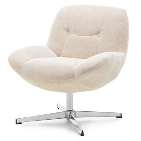 Lunno Beige Swivel Chair, lectus