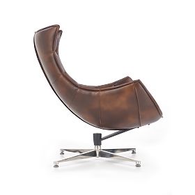 LUXOR Relaxation Chair Dark Brown (1p=1pc), Halmar