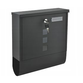 Mailbox with Newspaper Holder Made of Galvanized Steel