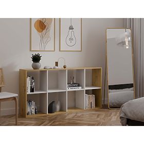 Malax 2X4 Shelf OAK ARTISAN WHITE