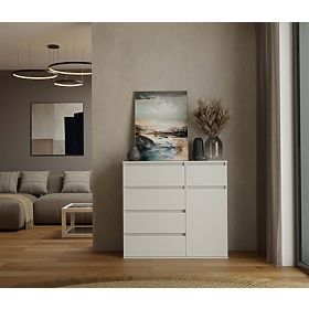 Malwa 1D5S White Dresser
