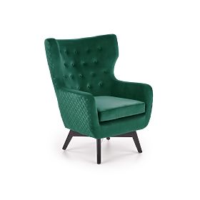 MARVEL Relaxation Armchair Dark Green / Black, Halmar