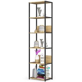 Metal Loft Shelf 50 cm - Black-Oak Artisan - 6 Shelves