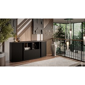 MICHELLE Sideboard black/Viking oak, Halmar