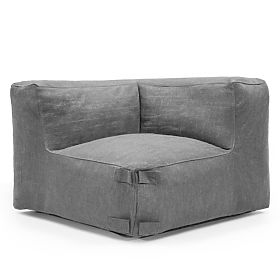Modular Garden Corner Sofa Vacuum II with Cover, Gray
