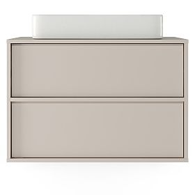 Mossy Vanity Cabinet for Countertop Sink, 80 cm, Cashmere