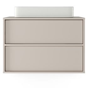 Mossy Vanity Cabinet for Countertop Sink, 80 cm, Cashmere