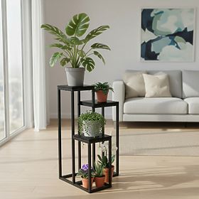 Munir Black Marble Plant Stand