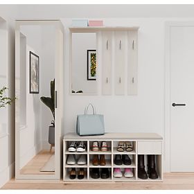 Open Shoe Cabinet TALLIN CASHMERE BEIGE for Hallway