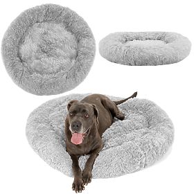 PET BED FOR DOGS AND CATS PJ-014 LIGHT GRAY L