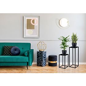 Piatto Loft Flower Stand 40 cm Black