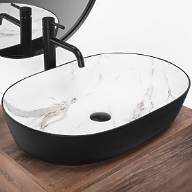 Rea CLEO 61 BLACK AIAX MATT Countertop Basin, Rea