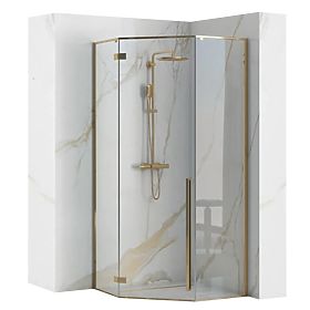 Rea DIAMOND 100x100 GOLD Shower Enclosure, Rea