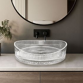 Rea Harper Transparent Furniture Washbasin, Rea