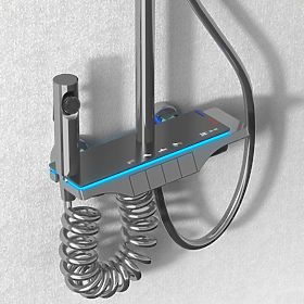 REA Savio Shower Set with LED Display Titan, Rea