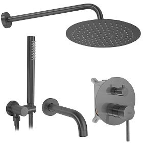 Recessed Bathtub and Shower Set Rea Lungo Titan + BOX, Rea