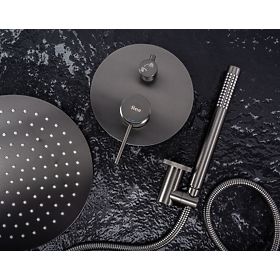 Recessed Shower Set Rea Lungo Grip Titan + BOX, Rea