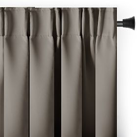 RESTILO BLACKOUT Curtain Beige Color, Tieback, Classic Style, Tape, Blackout Material 140x