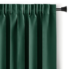 RESTILO BLACKOUT Curtain Bottle Green Color, Classic Style, Multifunctional Tape, Black Material