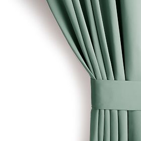 RESTILO BLACKOUT Curtain Mint Color, Loop, Classic Style, Silver Eyelets, Material bl