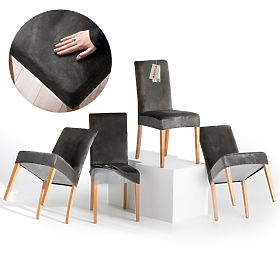 RESTILO Sofa Cover SENTO Steel Color Smooth Classic Style