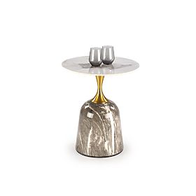 ROSA Coffee Table White Marble / Gray Marble / Gold (2pcs=1set)