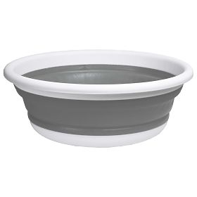 Round Bowl 37 cm White-Grey ELBA COMPACT 9 Liters
