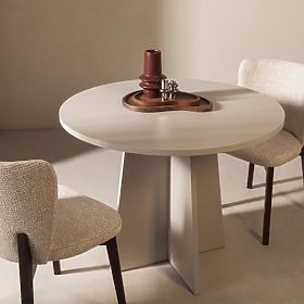 Round Dining Table Merlo 100 cm, Cashmere