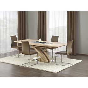 SANDOR extendable table oak sonoma (3p=1pc)