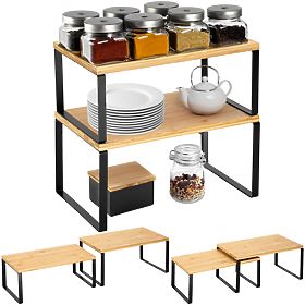 Set of 2 Bamboo Shelves GINGER, Halmar