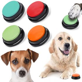 Set of 4 TALKER Communication Buttons for Dogs