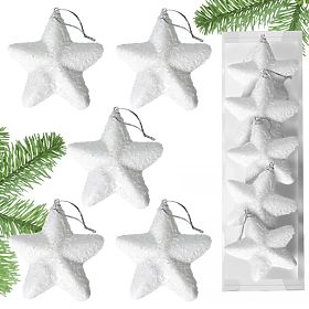 Set of 5 White Stars KL-21X21, Tutumi