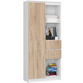 SHELF R15 R80 1D 2SZ CLP PK WHITE / SONOMA