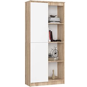SHELF R80 1D 4P CLP OAK SONOMA / WHITE