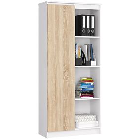 SHELF R80 1D 4P CLP WHITE / SONOMA