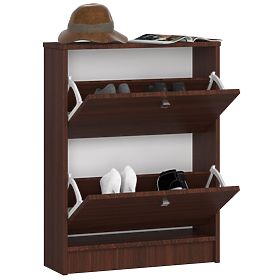 Shoe Cabinet 2 Flip Doors 60 cm - Wenge
