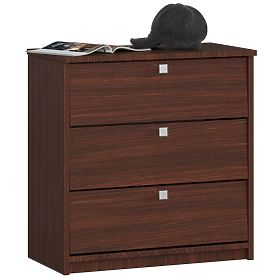 Shoe Cabinet MINI 3 Flip Doors 60 cm - Wenge
