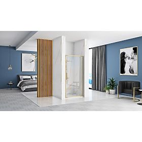 Shower Doors REA Rapid Swing 100 GOLD BRUSHED, Rea